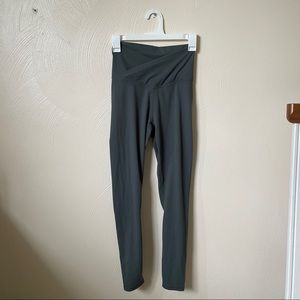 Paragon high rise wrap leggings-sage